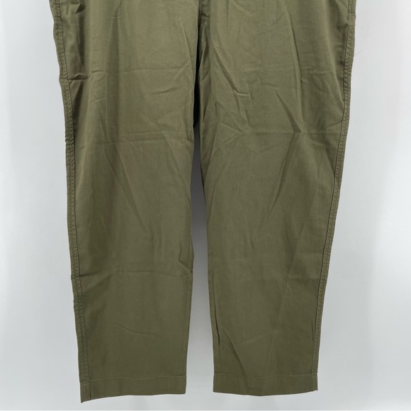 NEW GAP Easy Pant Olive Green Mid Rise Tapered Leg XL - Picture 3 of 7